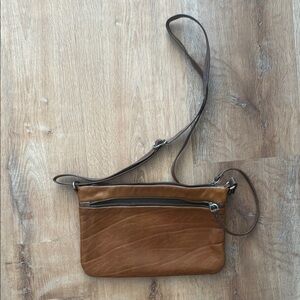 Rough & Tumble Brown Leather Crossbody Bag